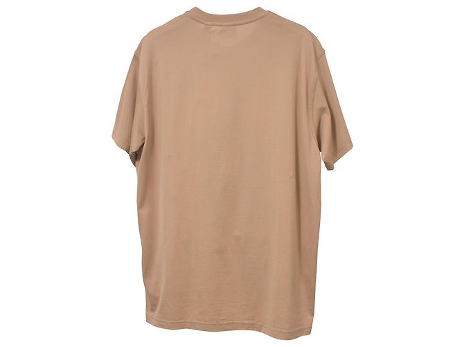 Camiseta Burberry Multi Deer Carrick em algodão bege - vista 3