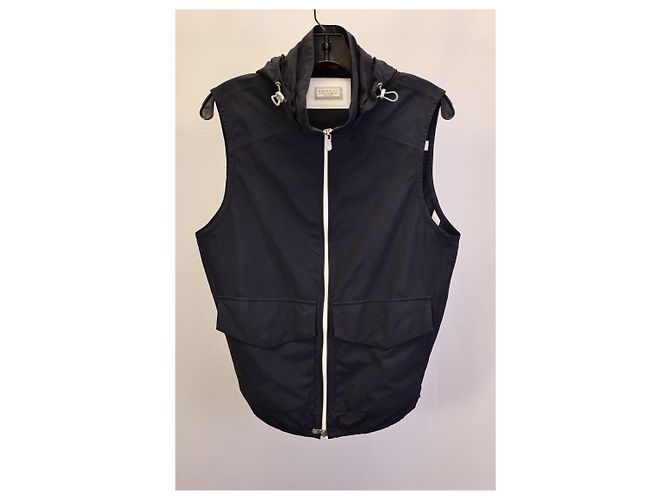 Gilet con cappuccio Brunello Cucinelli in nylon nero - vista 4