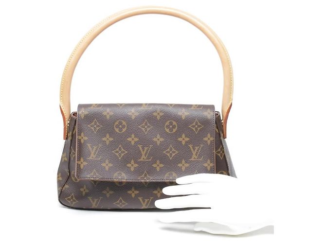 Borsa a mano Louis Vuitton Monogram Looping Marrone - vista 4