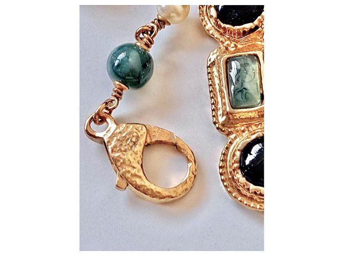 Chanel Métier d'Arts Byzantine Glasperlenkette Dunkelgrün - Ansicht 6