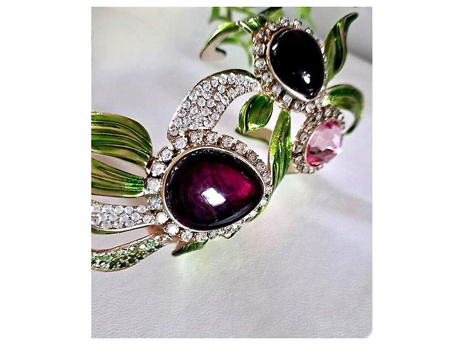 Bracciale manchette Orchid Flower Yves Saint Laurent Multicolore - vista 2