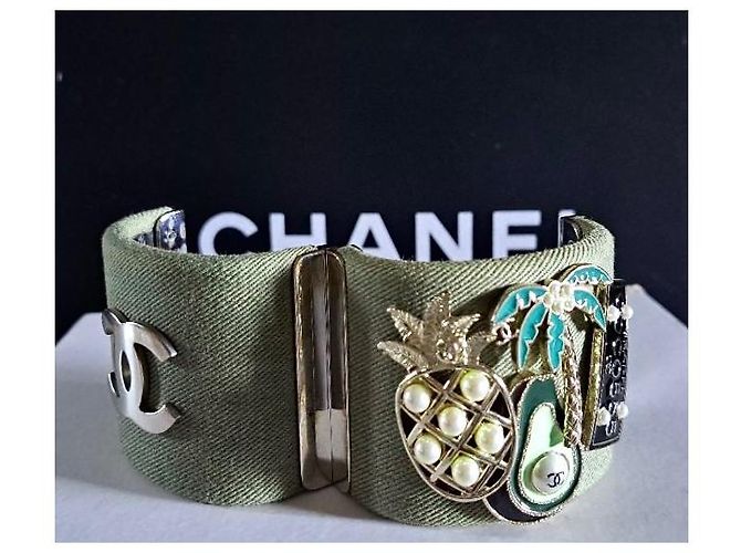 Bracciale Chanel Collezione CUBA Multicolore in Tessuto - vista 3