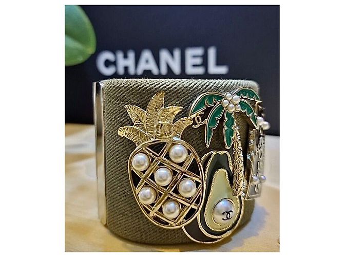 Bracciale Chanel Collezione CUBA Multicolore in Tessuto - vista 6