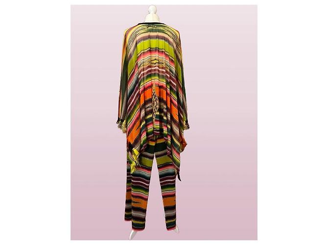 Completo Jean Paul Gaultier con Vestito e Pantaloni Multicolore - vista 2