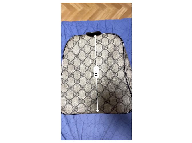 Borsa Gucci Boston Monogramma GG Marrone Beige - vista 16