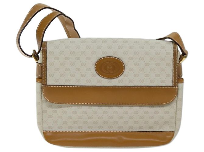 Bolsa de ombro GUCCI Micro GG Supreme PVC Bege 001 106 0185 Autenticação am6133 - vista 13
