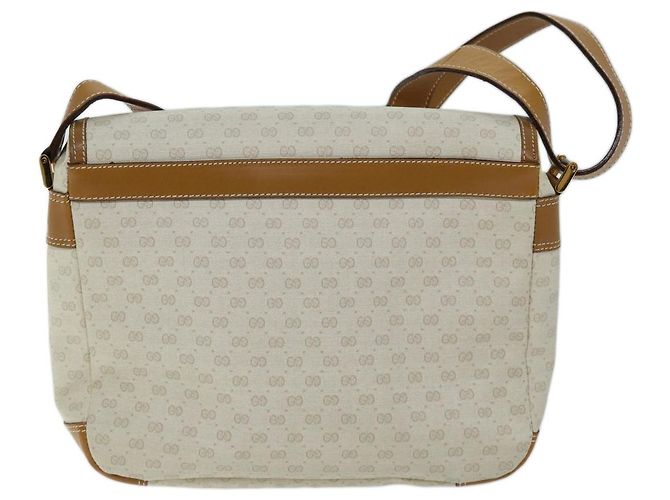 Bolsa de ombro GUCCI Micro GG Supreme PVC Bege 001 106 0185 Autenticação am6133 - vista 2