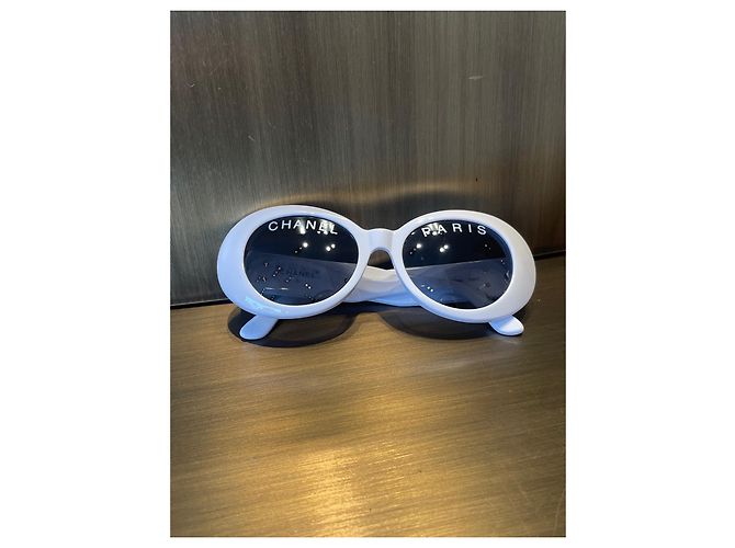 Gafas de sol Chanel Blancas de Plástico Blanco - vista 2