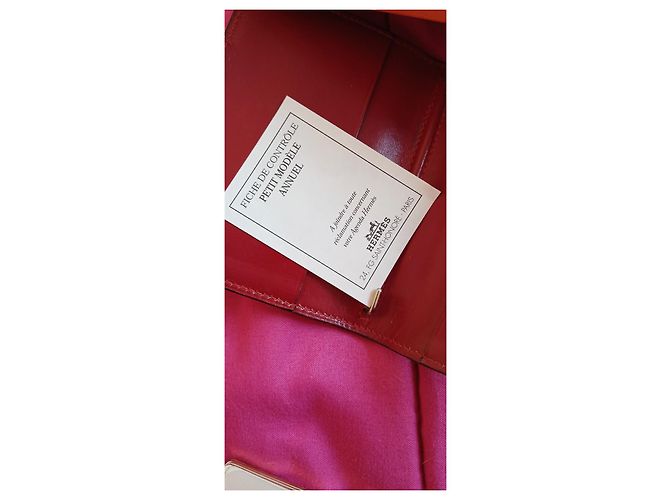 Hermès Agendahülle im kleinen Format Bordeaux - Ansicht 6
