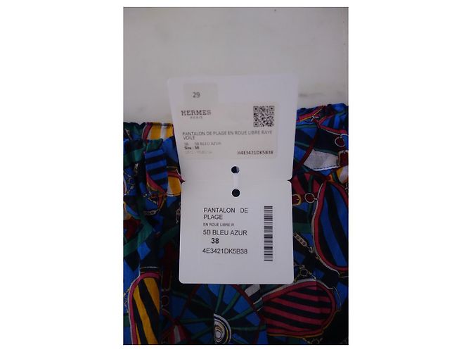 Hermès Pantalón de playa "En roue libre" Multicolor - vista 7