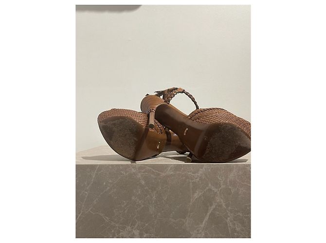 Sandali SERGIO ROSSI T.EU 40 Pelle Marrone - vista 6
