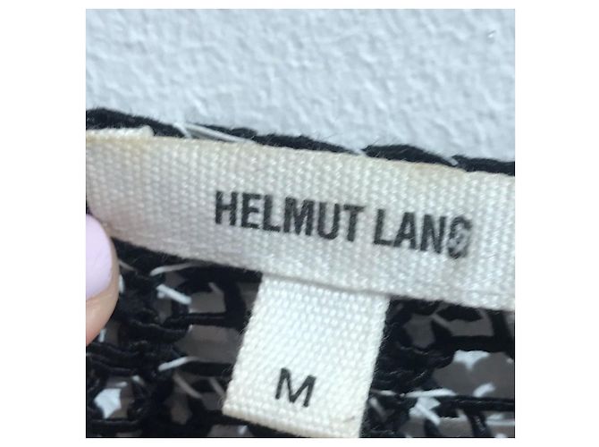 HELMUT LANG Strickwaren T.International M Baumwolle Schwarz - Ansicht 4