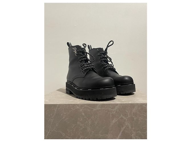 FENDI Stiefeletten T.EU 39 Leder Schwarz - Ansicht 2