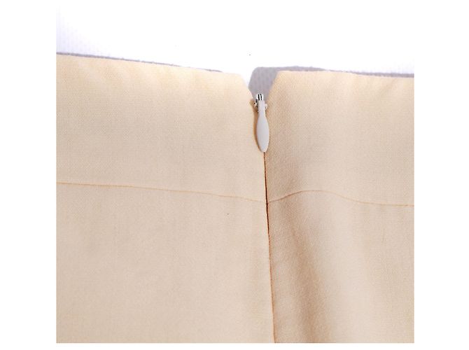 CHANEL - Woll- und Kaschmirrock (Größe 44) Beige - Ansicht 3
