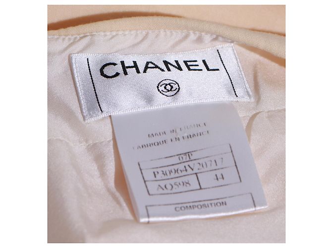 CHANEL - Woll- und Kaschmirrock (Größe 44) Beige - Ansicht 5