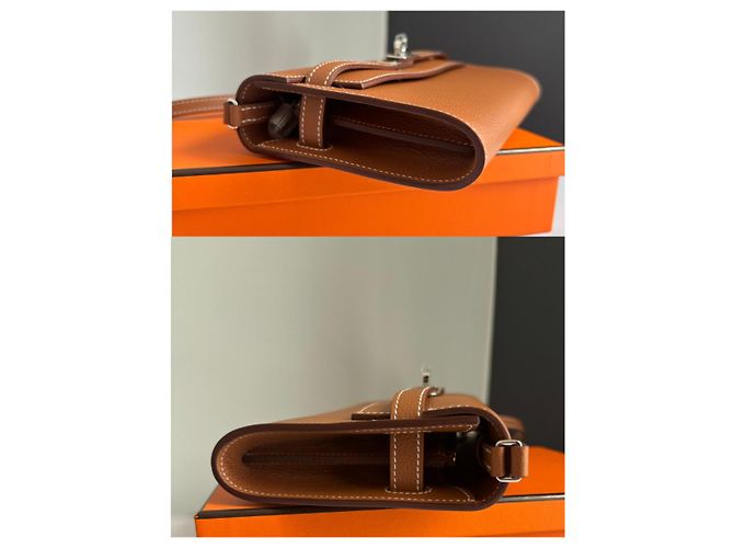 Bolsa Hermès Kelly to go em pele de vitelo Evercolor camel Camelo - vista 3