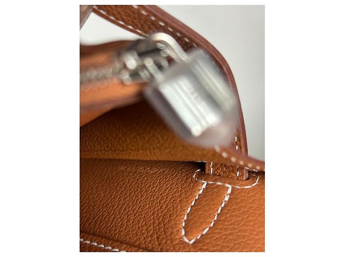 Bolsa Hermès Kelly to go em pele de vitelo Evercolor camel Camelo - vista 6