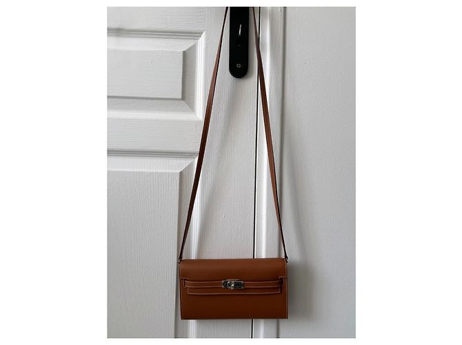 Bolsa Hermès Kelly to go em pele de vitelo Evercolor camel Camelo - vista 7