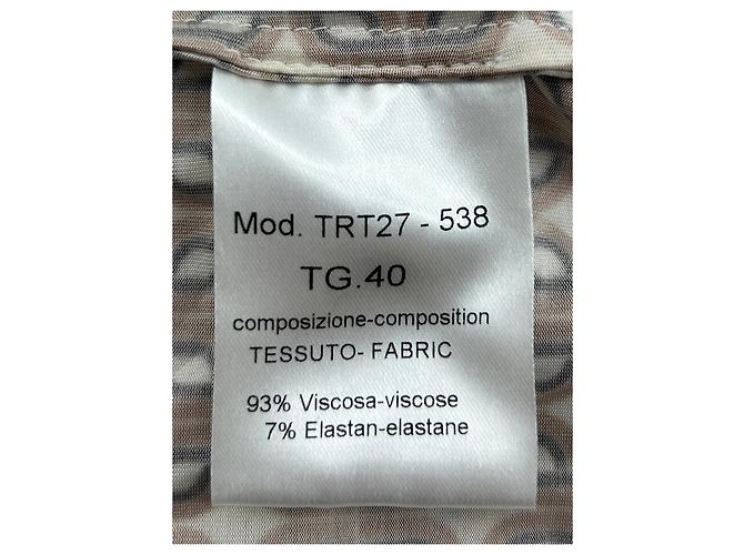 Autre Marque Não Assinado / Não Assinado T.IT 40 Viscose Marrom - vista 6