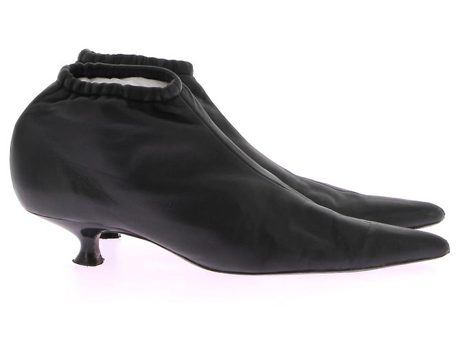Botines Khaite T.EU 37 Cuero Negro - vista 2