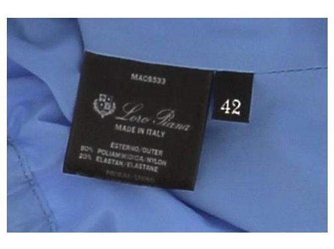 Loro Piana Mäntel T.IT 42 Polyester Blau - Ansicht 6