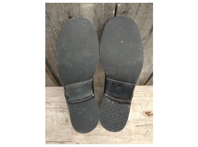 Autre Marque Derby Rose's Roses in pelle nera Nero - vista 6