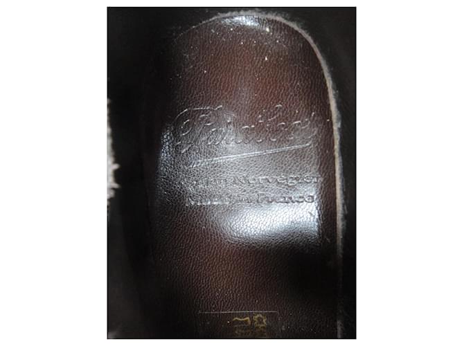 Derby Paraboot in pelle marrone scuro - vista 7