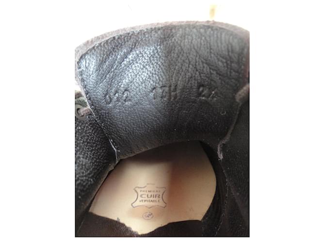 Derby Paraboot in pelle marrone scuro - vista 8