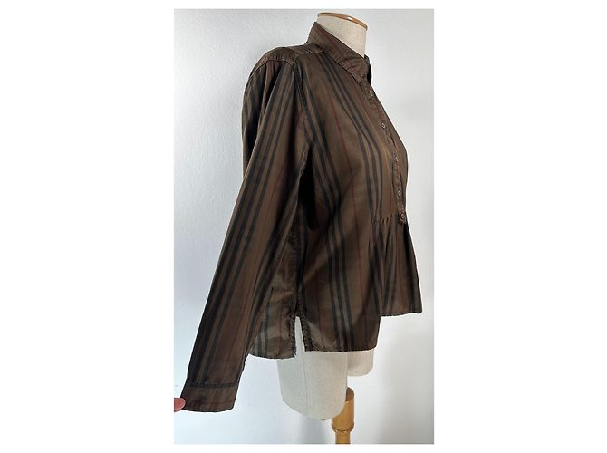 Blusa Burberry de algodón con cuadros Multicolor - vista 3