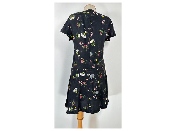 Cacharel Lacee Manches Kimono Kleid Viskose Mehrfarben - Ansicht 4