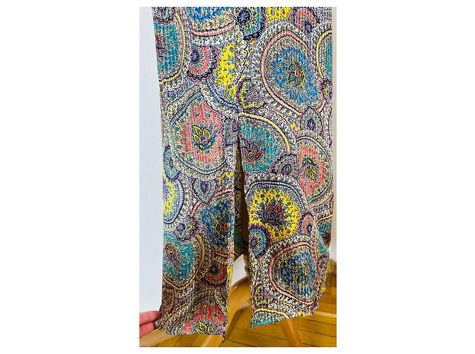 Autre Marque Seiden Maxikleid Mehrfarben - Ansicht 4