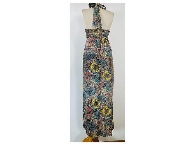 Autre Marque Seiden Maxikleid Mehrfarben - Ansicht 5