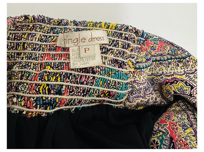 Autre Marque Seiden Maxikleid Mehrfarben - Ansicht 8