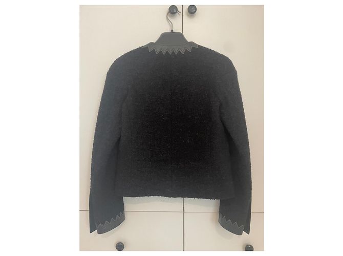 Cambon Chanel 2015P Giacca nera Paris-Salzburg 38 Nero - vista 2