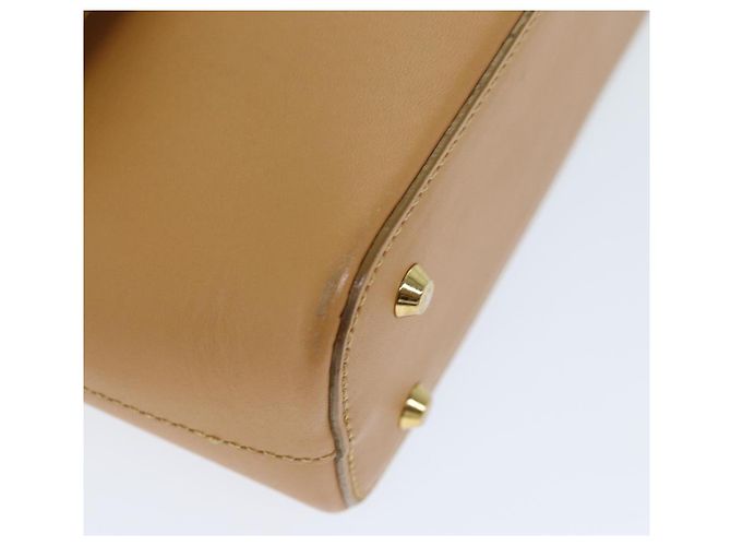 Bolsa de ombro BURBERRY couro bege Auth am6251 - vista 14