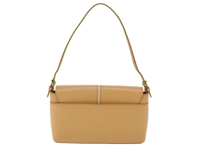Bolsa de ombro BURBERRY couro bege Auth am6251 - vista 2