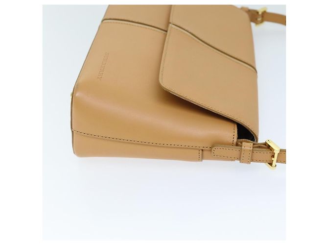 Bolsa de ombro BURBERRY couro bege Auth am6251 - vista 3