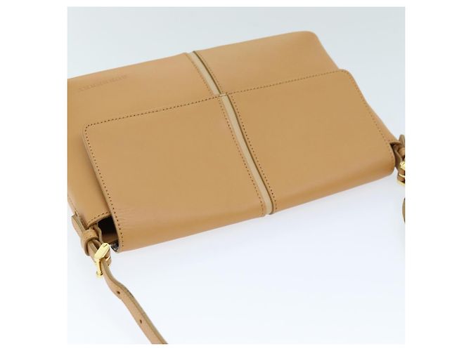 Bolsa de ombro BURBERRY couro bege Auth am6251 - vista 6
