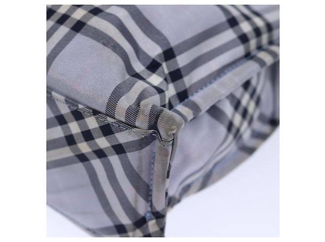 BURBERRY Nova Check Blue Label Borsa a mano Nylon Blu Auth am6158 - vista 16