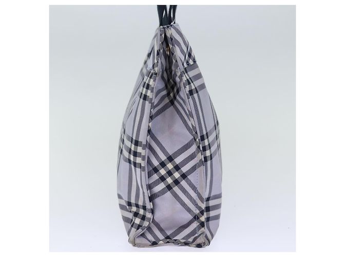 BURBERRY Nova Check Blue Label Borsa a mano Nylon Blu Auth am6158 - vista 3