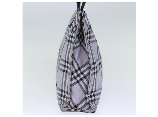 BURBERRY Nova Check Blue Label Borsa a mano Nylon Blu Auth am6158 - vista 4