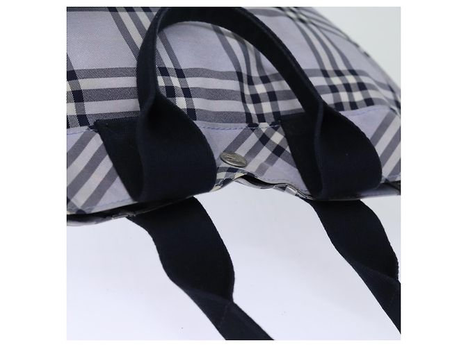 BURBERRY Nova Check Blue Label Borsa a mano Nylon Blu Auth am6158 - vista 6