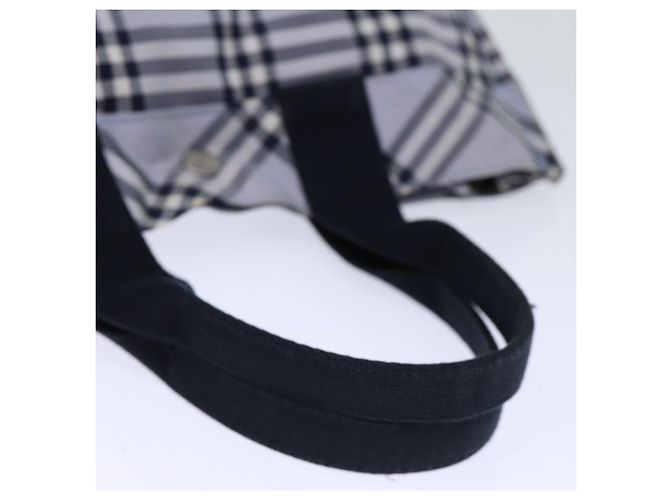 BURBERRY Nova Check Blue Label Borsa a mano Nylon Blu Auth am6158 - vista 7