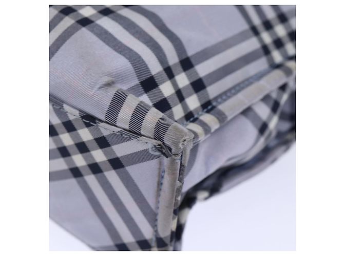 BURBERRY Nova Check Blue Label Borsa a mano Nylon Blu Auth am6158 - vista 9