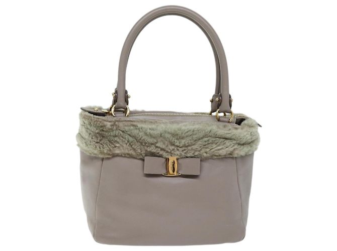 Salvatore Ferragamo Borsa A Mano Pelle Rosa Auth am6099 - vista 13