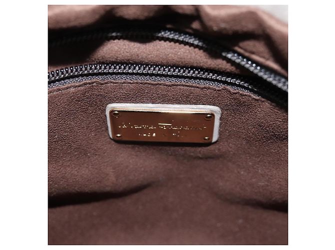 Salvatore Ferragamo Borsa A Mano Pelle Rosa Auth am6099 - vista 17