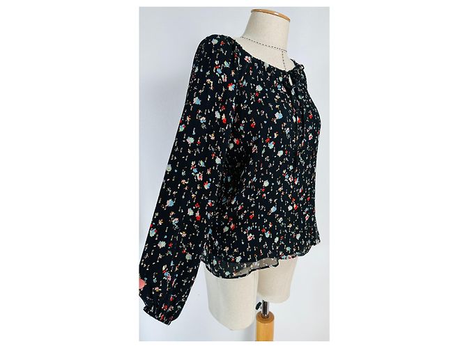 Top in seta SéZane multicolore - vista 3