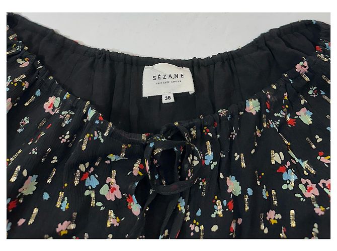 Top in seta SéZane multicolore - vista 5