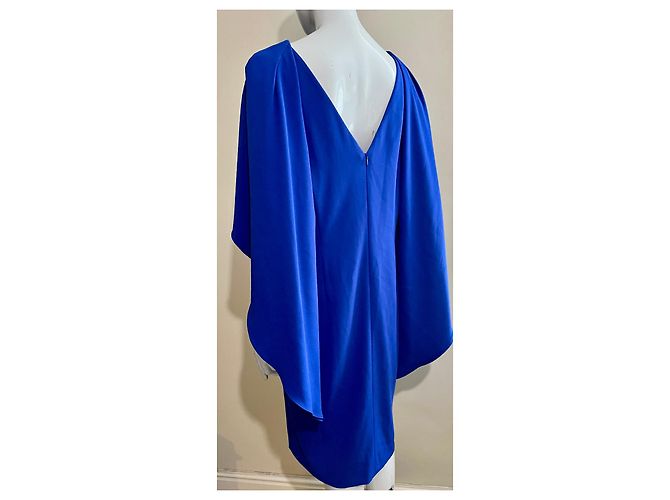 Escada Vestido capa Doriasco en azul cobalto - vista 3