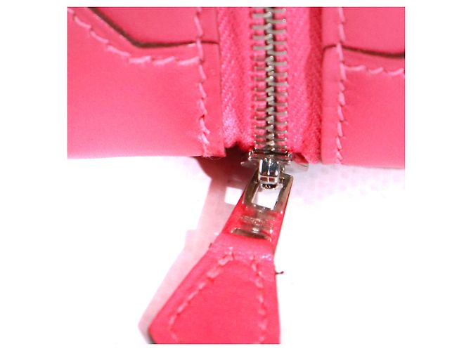 HERMÈS - Clutch Maxibox de Hermès en cuero liso Rosa Labial - vista 4